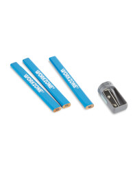 Carpenter's Pencils & Sharpener Set