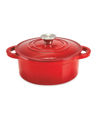 20cm Small Cast Iron Dish - Red