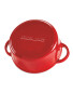Cast Iron Casserole Dish With Lid - Red