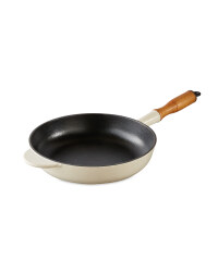 Crofton Cast Iron Frying Pan - Cream