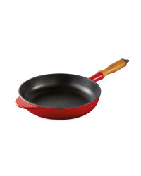 Crofton Cast Iron Frying Pan - Red