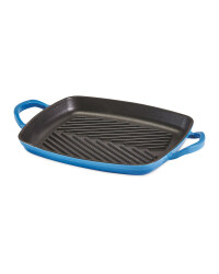 Cast Iron Grill Tray 30cm - Blue