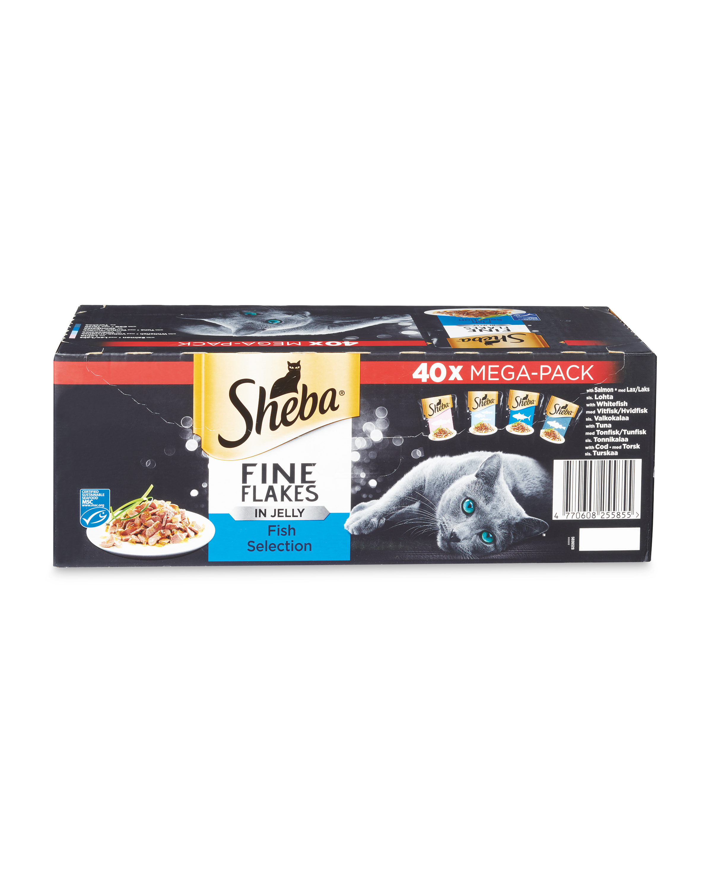 Sheba Cat Pouches Fish 40 Pack