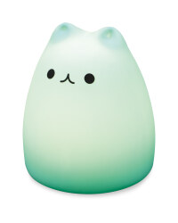 Cat Silicone Night Light - Blue