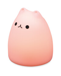 Cat Silicone Night Light - Pink