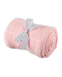 Cellular Large Blanket - Pink