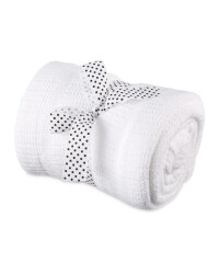 Cellular Large Blanket - White