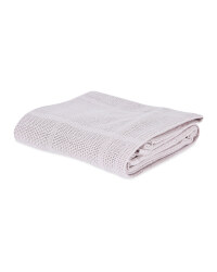 Lily & Dan Large Cellular Blanket - Mink