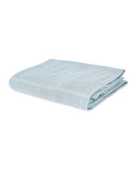 Lily & Dan Large Cellular Blanket - Teal