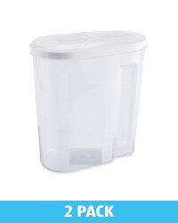 Cereal Containers 2Pk - White