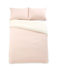 Kirkton House Double Duvet Set - Pink/Cream