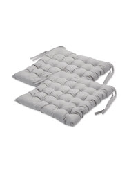 Chambray Seat Pads 2-Pack - Grey