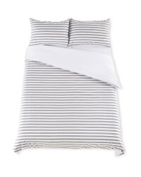 Charcoal King Cotton Rich Duvet Set