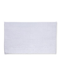 Chenille Bobble Bath Mat - White