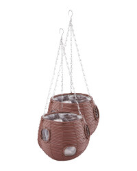 Chestnut Ball Hanging Basket 2 Pack