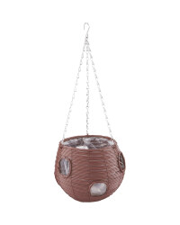 Chestnut Ball Hanging Basket 9''