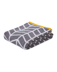Chevron Patterned Bath Towel