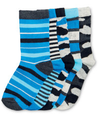 Children's Blue Camo Socks Pack of 5