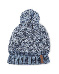 Crane Children's Blue Pompom Hat