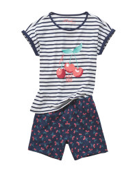 Children's Cherry Design Pyjamas