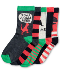Children's Dino Socks Pack of 5