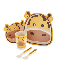 Children's Giraffe Bamboo Dinner Set