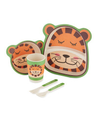 Children's Lion Bamboo Dinner Set
