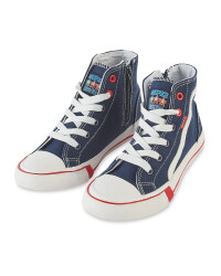 Children's Navy Canvas Trainer