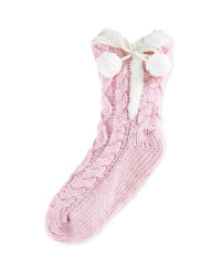 Children's Slipper Socks - Pink