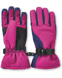Children's Snowboard Gloves - Berry/Blue