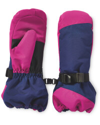 Children's Snowboard Mittens - Berry/Blue