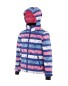Crane Children's Striped Ski Jacket - Pink/Blue/White