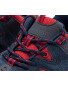 Children's Suede Trekking Shoes - Navy / Red