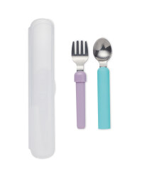 Blue & Purple Travel Cutlery Set