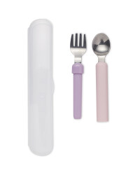 Pink & Purple Travel Cutlery Set