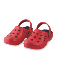 Children's Winter Clogs - Red