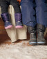 Children's Rose & Blue Snow Boots