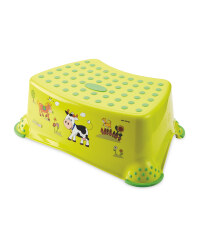 Childrens Green Farm Step Stool