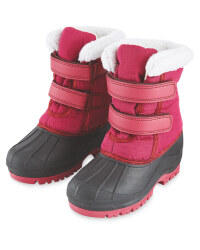 Childrens Snow Boots Pink