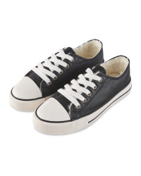 Lily & Dan Black Fleece Trainers