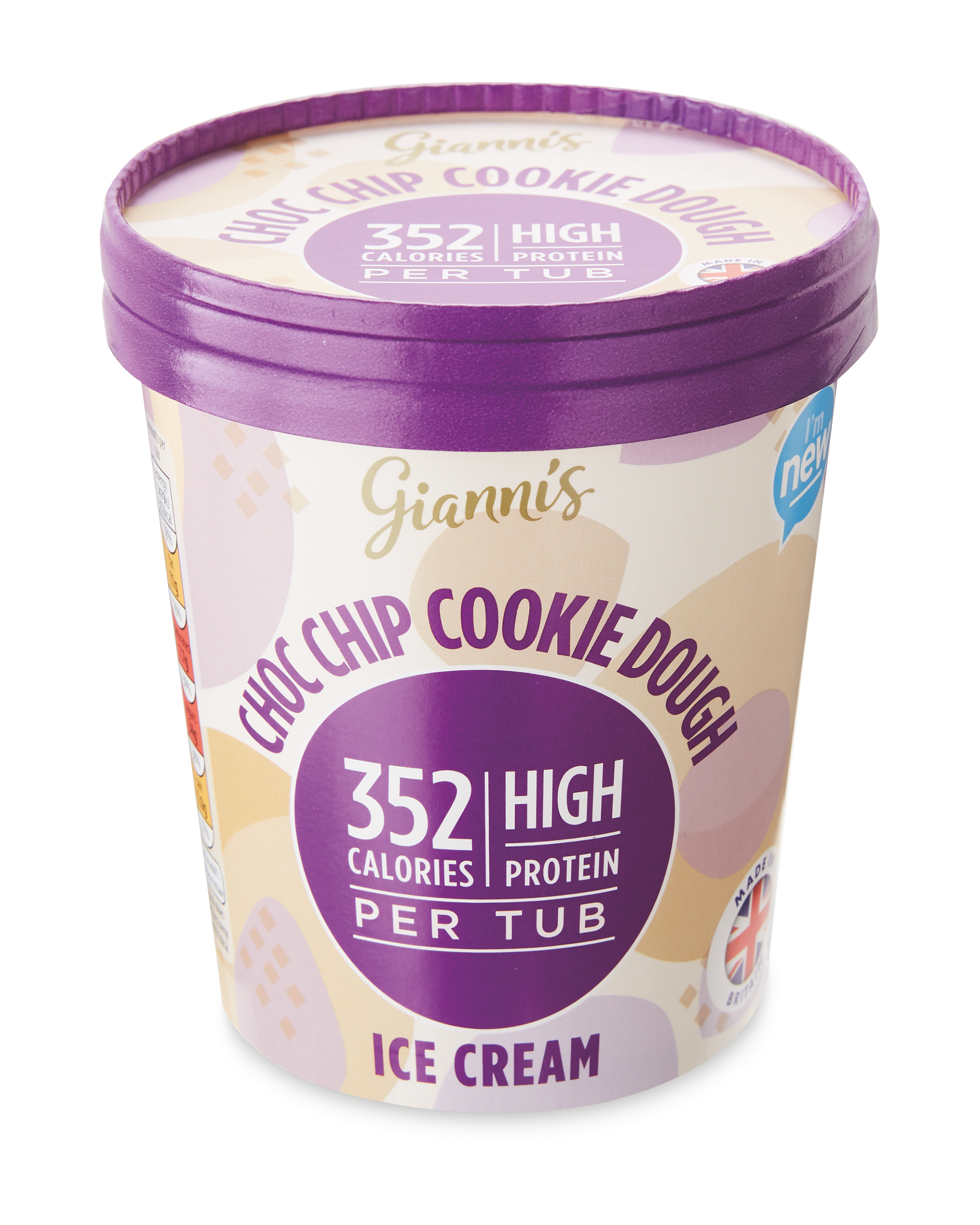 Choc Chip Cookie Dough Ice Cream Tub