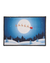 Christmas Sleigh Washable Mat