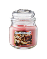 Cinnamon Sparkle Glass Jar Candle