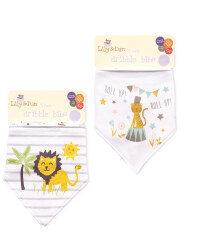 Circus/Zoo Dribble Bibs 6 Pack