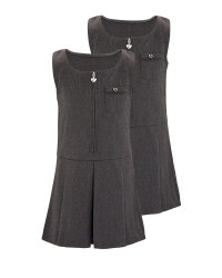 Lily & Dan Classic Pinafore 2 Pack - Grey