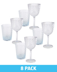 Clear Wine Glass & Tumbler Set