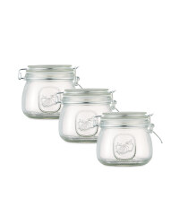 Clip Lid Preserving Jars 3 - Pack