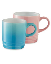 Coffee Cups 2 Pack - Bright Pink/Bright Blue