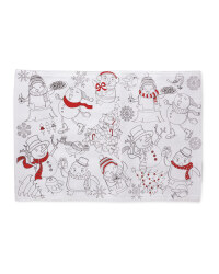 Colour Me In Placemats 2 Pack - Red