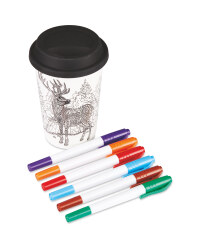 Colour Your Own Stag Travel Mug